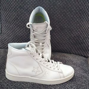 Converse leather hi-tops